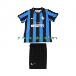 Inter Milan Kind Shirt met Bedrukking 2009 Retro Thuis 2010 Korte Mouw