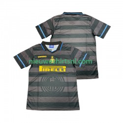 Inter Milan Heren Shirt met Bedrukking 1997 1998 Retro Derde Korte Mouw
