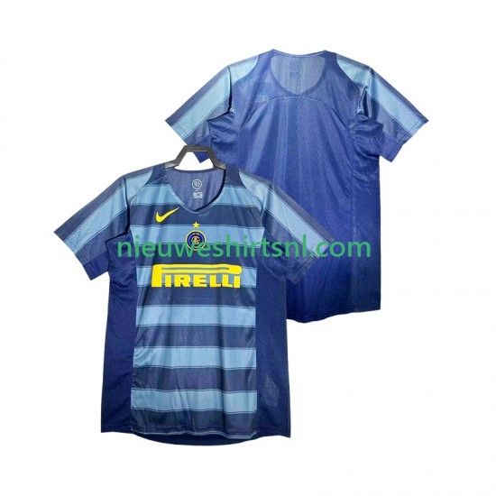 Inter Milan Heren Shirt met Bedrukking 2005 Retro Derde 2004 Korte Mouw