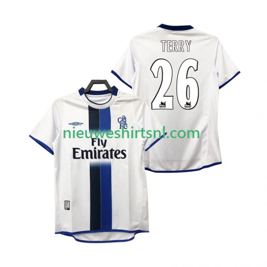 Inter Milan Heren Shirt met Bedrukking TERRY 26 2003 Retro Uit 2004 Korte Mouw