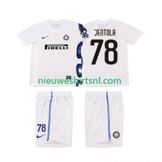 Inter Milan Kind Shirt met Bedrukking VENTOLA 78 Retro Uit 2011 2010 Korte Mouw