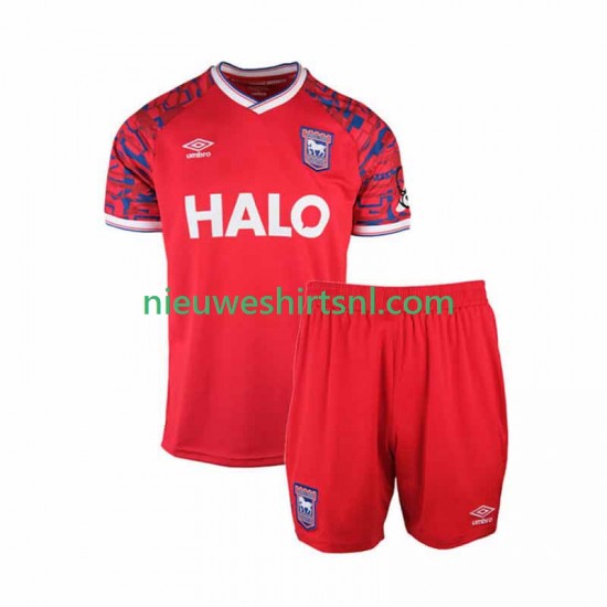Kind Shirt met Bedrukking Ipswich Town Uit 2025-2026 Korte Mouw