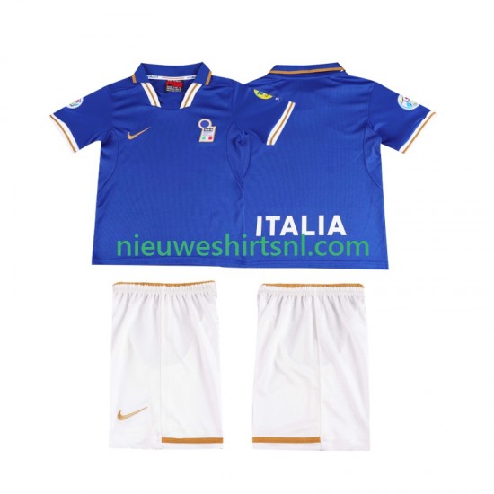 Italië Kind Shirt met Bedrukking 1996 Retro Thuis Korte Mouw