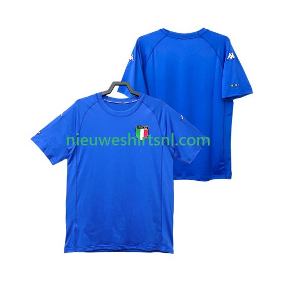 Italië Heren Shirt met Bedrukking 2000 Retro Thuis Korte Mouw