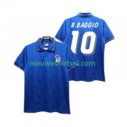 Italië Heren Shirt met Bedrukking Roberto Baggio 10 Retro Thuis 1994 Korte Mouw
