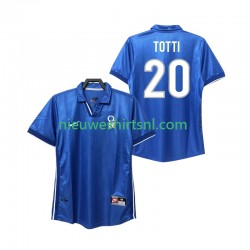 Italië Heren Shirt met Bedrukking Totti 20 1998 Retro Thuis Korte Mouw