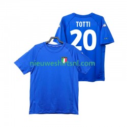 Italië Heren Shirt met Bedrukking Totti 20 2000 Retro Thuis Korte Mouw