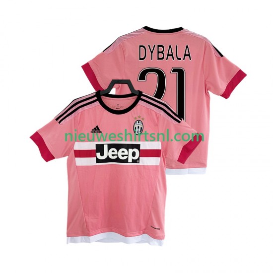 Juventus Heren Shirt met Bedrukking DYBALA 21 2016 2017 Retro Uit Korte Mouw