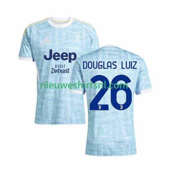 Juventus Heren Shirt met Bedrukking Douglas Luiz 26 Uit 2025-2026 Korte Mouw