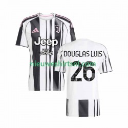 Juventus Heren Shirt met Bedrukking Douglas Luiz 26 Thuis 2025-2026 Korte Mouw