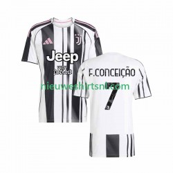 Juventus Heren Shirt met Bedrukking Francisco Conceicao 7 Thuis 2025-2026 Korte Mouw