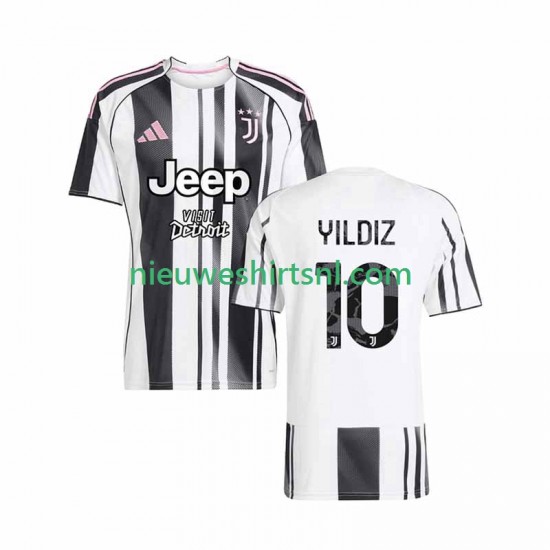 Juventus Heren Shirt met Bedrukking Kenan Yildiz 10 Thuis 2025-2026 Korte Mouw