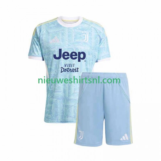 Juventus Kind Shirt met Bedrukking Uit 2025-2026 Korte Mouw