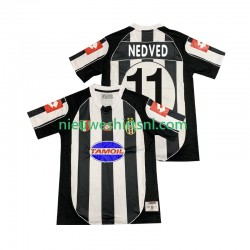 Juventus Heren Shirt met Bedrukking NEDVED 11 2003 Retro Thuis 2002 Korte Mouw