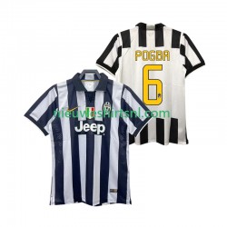 Juventus Heren Shirt met Bedrukking Pogba 6 2014 2015 Retro Thuis Korte Mouw