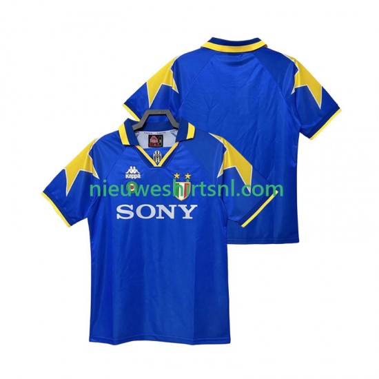 Juventus Heren Shirt met Bedrukking 1995 1996 Retro Uit Korte Mouw