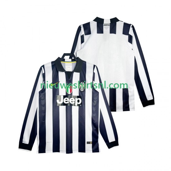Juventus Heren Shirt met Bedrukking 2014 2015 Retro Thuis Lange Mouw