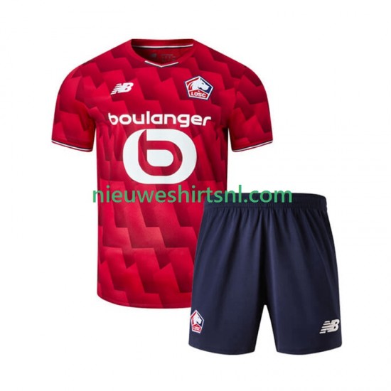 LOSC Lille Kind Shirt met Bedrukking Thuis 2025-2026 Korte Mouw