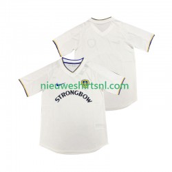 Leeds United Heren Shirt met Bedrukking 2000 2001 Retro Thuis Korte Mouw