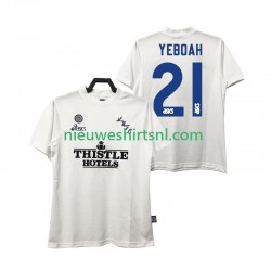 Leeds United Heren Shirt met Bedrukking YEBOAH 21 1995 1996 Retro Thuis Korte Mouw
