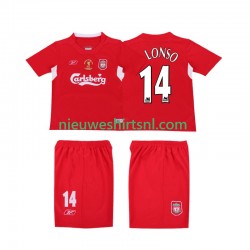 Liverpool Heren Shirt met Bedrukking ALONSO 14 LWP 2005 Retro Thuis 2004 Korte Mouw
