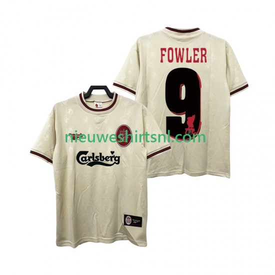 Liverpool Heren Shirt met Bedrukking FOWLER 9 1996 1997 Retro Uit Korte Mouw