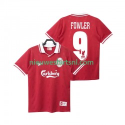 Liverpool Heren Shirt met Bedrukking FOWLER 9 1996 1998 Retro Thuis Korte Mouw
