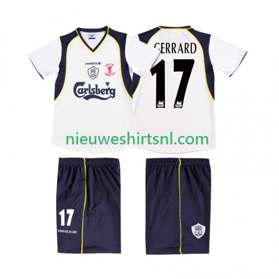 Liverpool Heren Shirt met Bedrukking GERRARD 17 LWP 2001 Retro Uit 2002 Korte Mouw