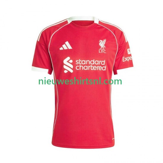 Liverpool Heren Shirt met Bedrukking Thuis 2025-2026 Korte Mouw