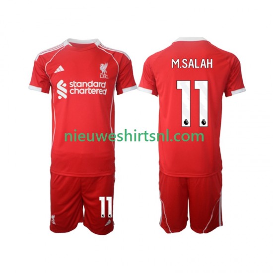 Liverpool Kind Shirt met Bedrukking Mohamed Salah 11 Thuis 2025-2026 Korte Mouw