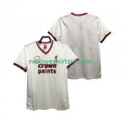 Liverpool Heren Shirt met Bedrukking 1985 1986 Retro Uit Korte Mouw