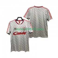 Liverpool Heren Shirt met Bedrukking 1989 1991 Retro Uit Korte Mouw