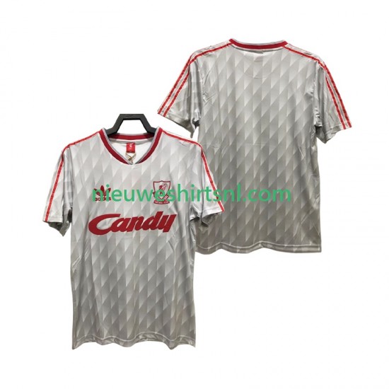 Liverpool Heren Shirt met Bedrukking 1989 1991 Retro Uit Korte Mouw