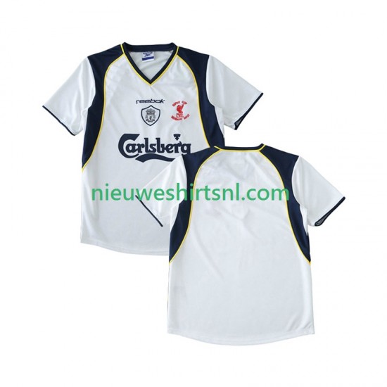 Liverpool Heren Shirt met Bedrukking LWP 2001 Retro Uit 2002 Korte Mouw