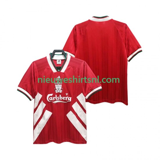 Liverpool Heren Shirt met Bedrukking 1993 1995 Retro Thuis Korte Mouw