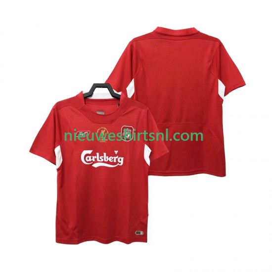 Liverpool Heren Shirt met Bedrukking 2005 Retro Thuis 2004 Korte Mouw
