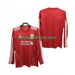 Liverpool Heren Shirt met Bedrukking 2012 Retro Thuis 2010 Lange Mouw