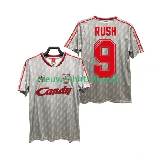 Liverpool Heren Shirt met Bedrukking Rush 9 1989 1991 Retro Uit Korte Mouw