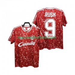 Liverpool Heren Shirt met Bedrukking Rush 9 1989 1991 Retro Thuis Korte Mouw