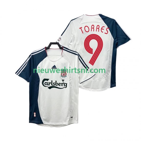 Liverpool Heren Shirt met Bedrukking Torres 9 Retro Uit 2008 2006 Korte Mouw