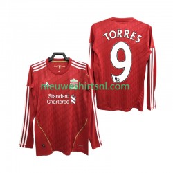 Liverpool Heren Shirt met Bedrukking Torres 9 2012 Retro Thuis 2010 Lange Mouw