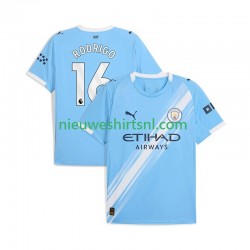 Manchester City Heren Shirt met Bedrukking Rodrigo Hernandez 16 Thuis 2025-2026 Korte Mouw