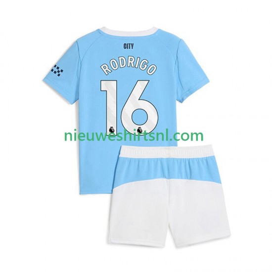 Manchester City Kind Shirt met Bedrukking Rodrigo Hernandez 16 Thuis 2025-2026 Korte Mouw