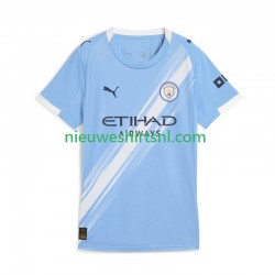 Manchester City Dames Shirt met Bedrukking Thuis 2025-2026 Korte Mouw