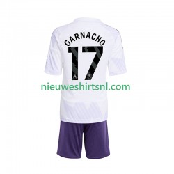 Manchester United Kind Shirt met Bedrukking Alejandro Garnacho 17 Uit 2025-2026 Korte Mouw