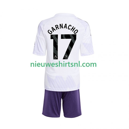 Manchester United Kind Shirt met Bedrukking Alejandro Garnacho 17 Uit 2025-2026 Korte Mouw