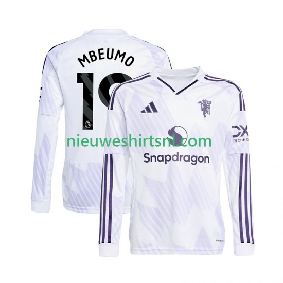 Manchester United Heren Shirt met Bedrukking Bryan Mbeumo 19 Uit 2025-2026 Lange Mouw