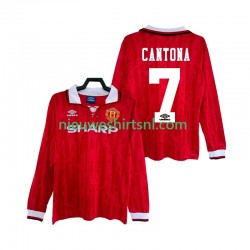 Manchester United Heren Shirt met Bedrukking CANTONA 7 1992 Retro Thuis 1994 Lange Mouw
