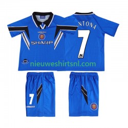 Manchester United Kind Shirt met Bedrukking CONTONA 7 1996 1998 Retro Derde Korte Mouw