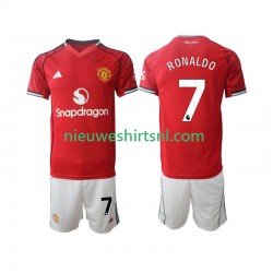 Manchester United Kind Shirt met Bedrukking Cristiano Ronaldo 7 Thuis 2025-2026 Korte Mouw